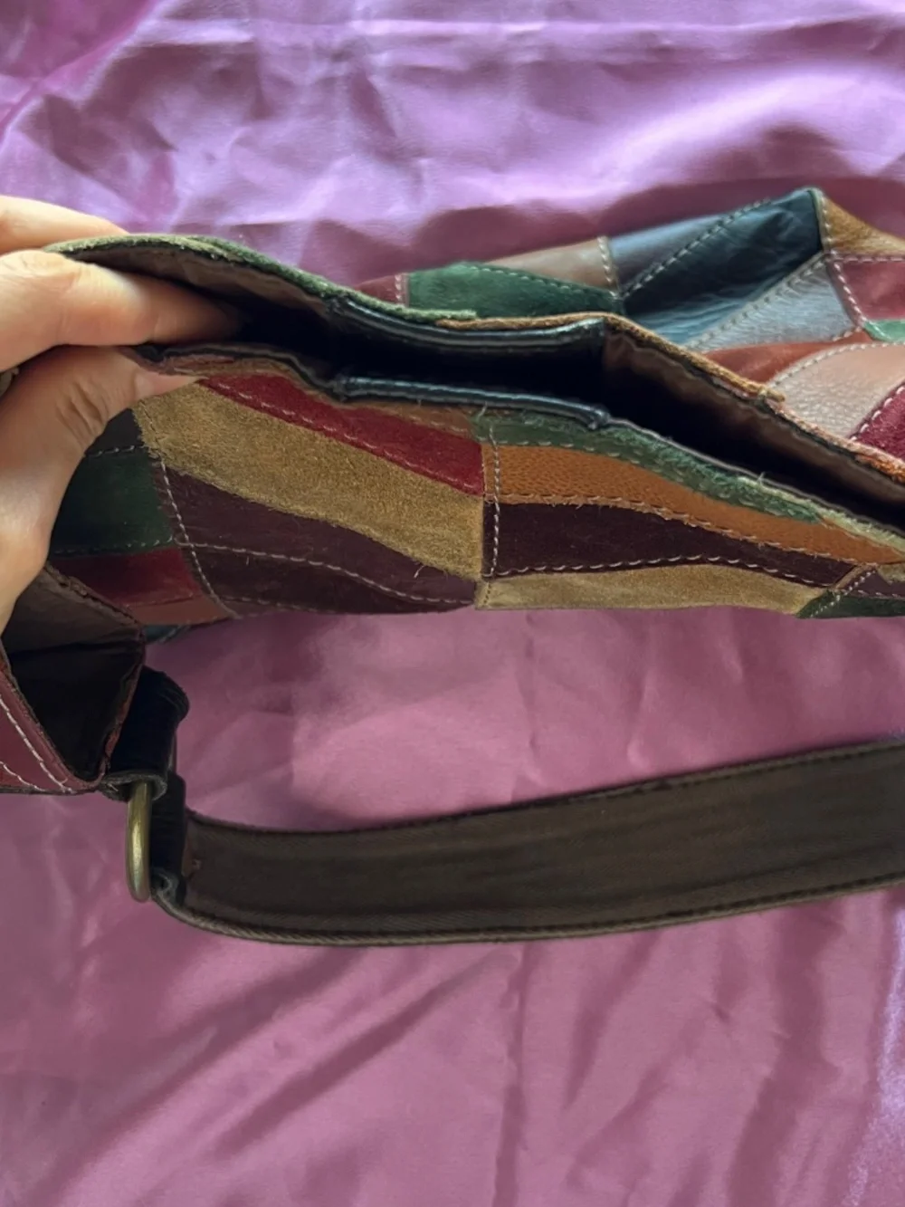 Lucky Brand Jeans leather and suede purse / shoulder bag - Picture 7 of 9